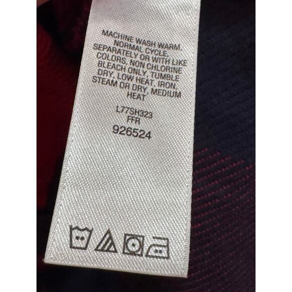 Cabela's Women's Flannel Buffalo Red Black Plaid Button Up Jacket Shirt Sz L - Picture 10 of 10